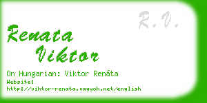 renata viktor business card