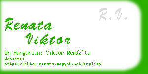 renata viktor business card